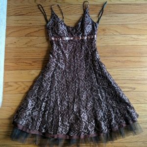 Brown Lace Dress